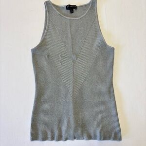 International Concepts Tank Silver Knit Size Medium